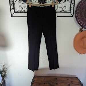 Amanda & Chelsea Womens Modern Fit Full Length Straight Leg Black Pant - Size 6